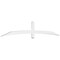 Ekena Millwork Bellingham Architectural Grade PVC Gable Bracket, 108"W x 18"H x 2"D x 4"F, 4/12 Pitch GBP108X18X0204BEL00 - alternate 1
